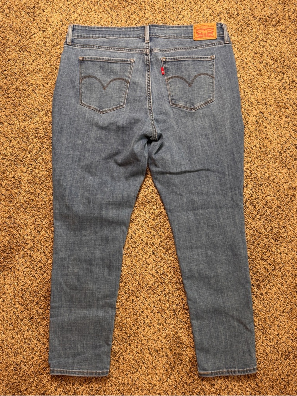 Levi’s 711 Medium Wash Skinny Blue Jeans Denim Women’s 33 - Picture 5 of 14